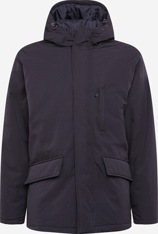 LEVI'S ®Regular Fit Zimska jakna 'Woodside Utility Parka' - crna boja: prednji dio
