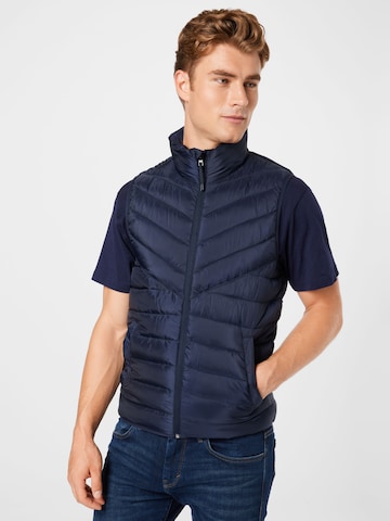 Gilet TOM TAILOR DENIM en bleu : devant