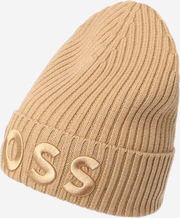 BOSS Beanie in Beige: front