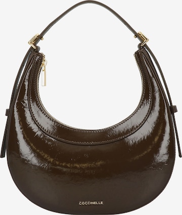 Coccinelle Schoudertas 'Whisper' in Bruin: voorkant