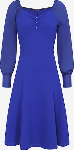 Robe de cocktail HotSquash en bleu : devant