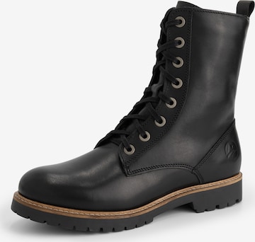 Travelin Snørestøvletter 'Forsol' i sort: forside