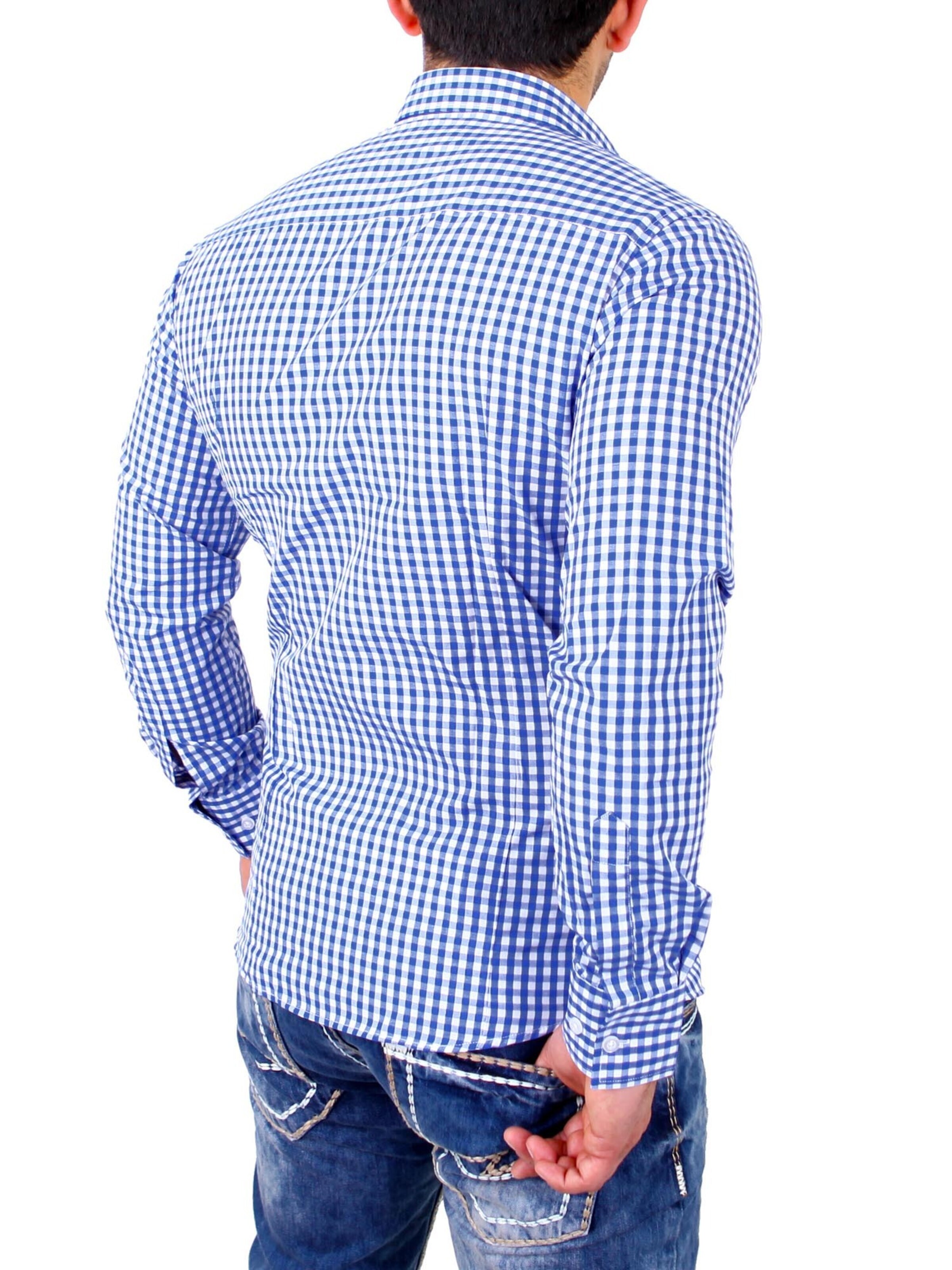 Reslad Slim fit Button Up Shirt 'RS7007' in Blue