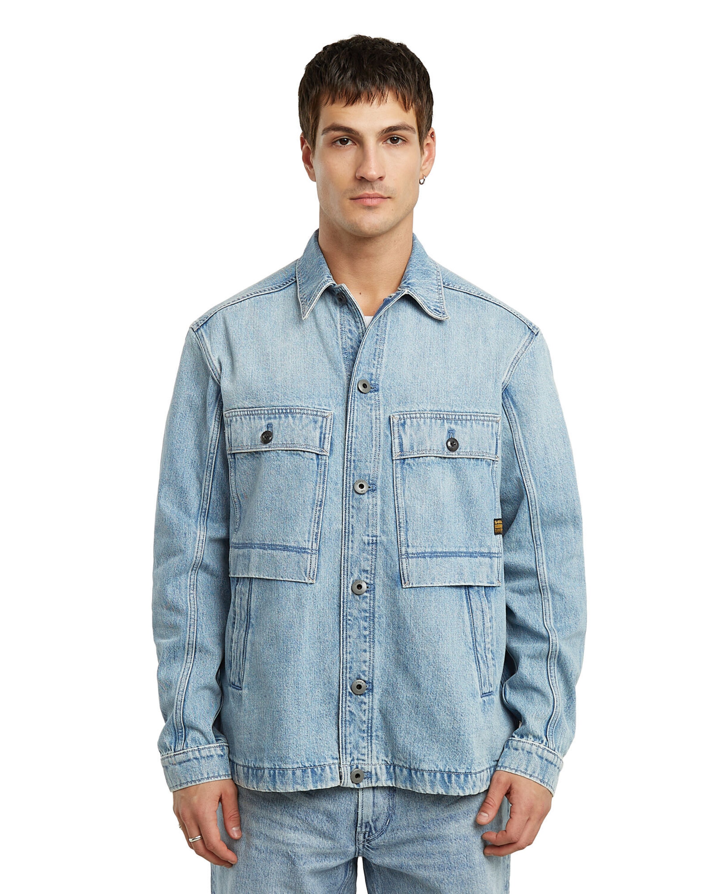 Fit confort Chemise G-STAR en bleu : devant