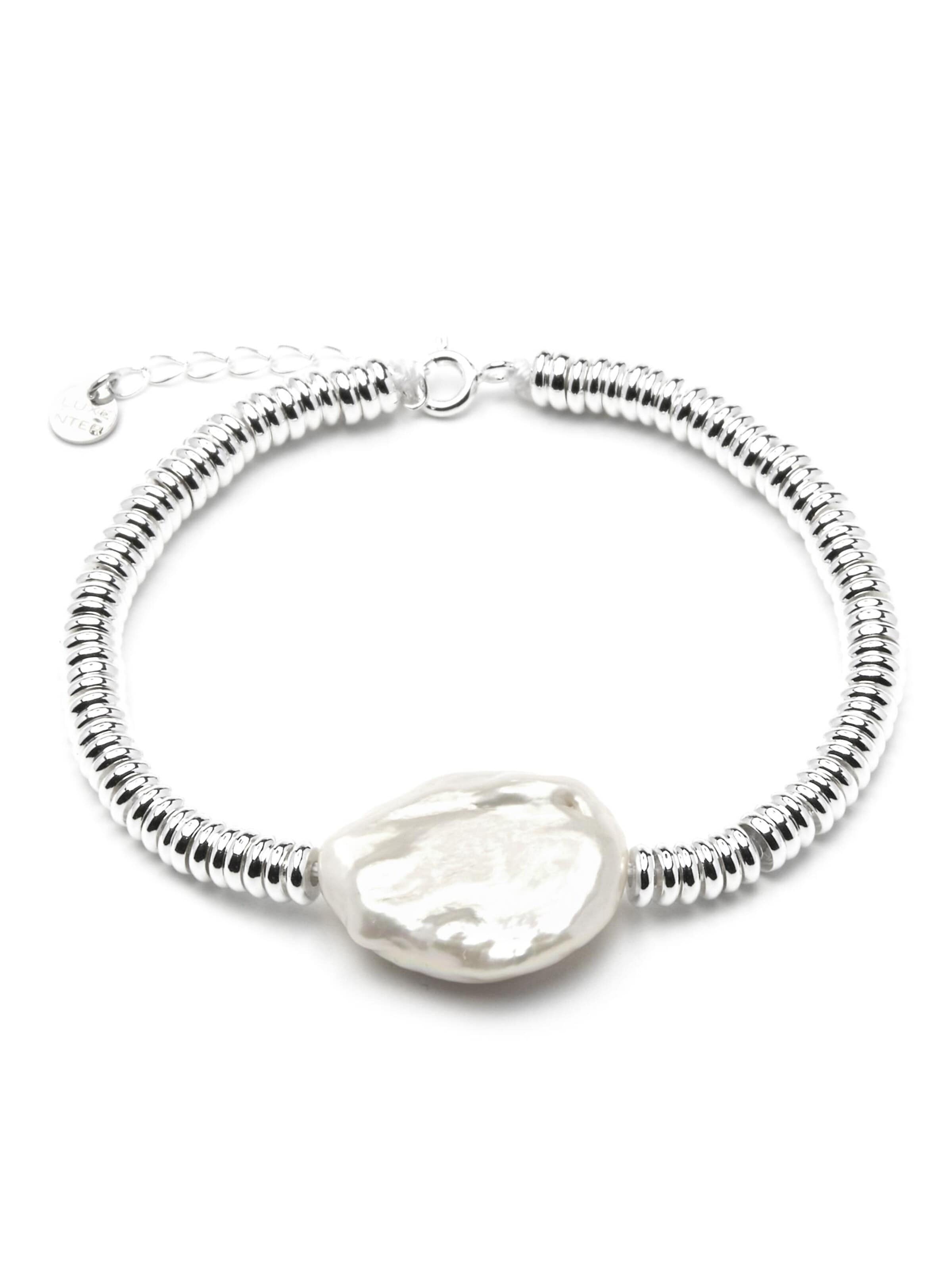 Luxenter Armband 'Siever'‌‌‌‌‌‌‌‌ in Weiß