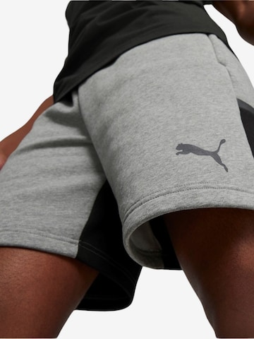 PUMA Regular Workout Pants 'Team Cup' in Grey