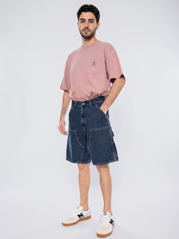 Carhartt WIP Baggy Jeans 'Double Knee' in Blauw