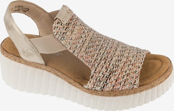 Sandales 'Rieker Sandals 69172' Rieker en beige : devant