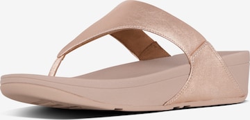 FitFlop T-Bar Sandals 'Dianette' in Gold: front