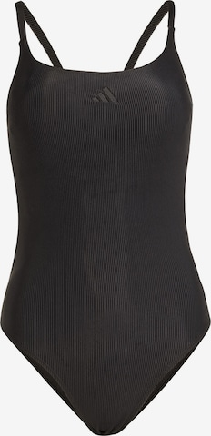 ADIDAS SPORTSWEAR Bustier Sportbadeanzug 'Iconisea' in Schwarz: Vorderseite