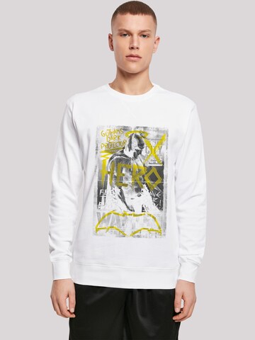 F4NT4STIC Sweatshirt 'DC Comics Batman vs Superman Wanted' in Weiß: Vorderseite