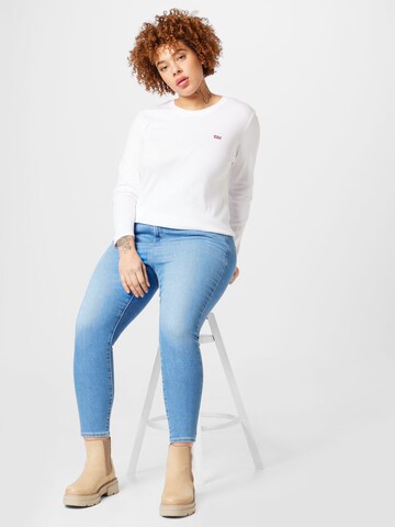 Levi's® Plus Shirt 'PL Long Sleeve Baby Tee' in White