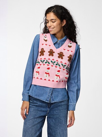 Cardigan 'JOLLY XMAS' PIECES en violet