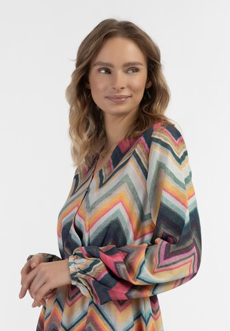 Robe IZIA en mélange de couleurs