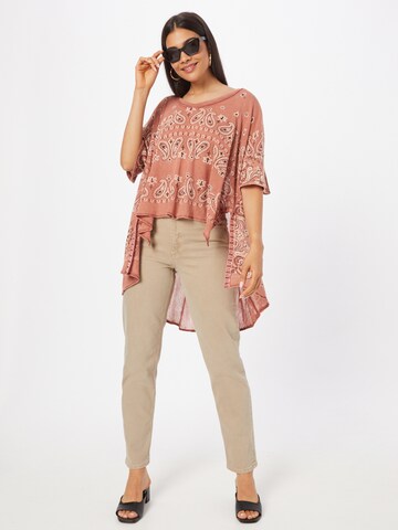 T-shirt 'NO MATTER WHAT' Free People en rose