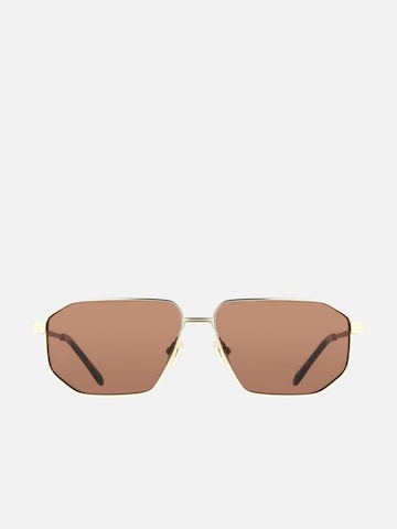 FERRAGAMO Zonnebril 'Ferragamo SF340S Matte gold 59/14/145 MAN Sunglasses' in Goud: voorkant