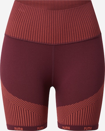 PUMA - Pantalón deportivo en rojo: frente