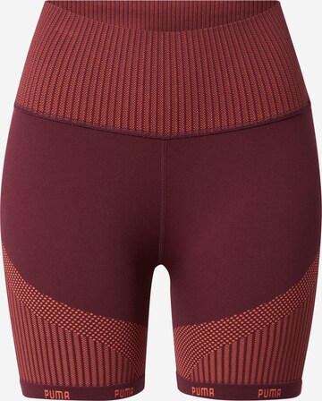PUMA - Pantalón deportivo en rojo: frente
