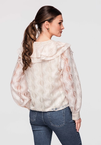Ombre Blouse in Beige