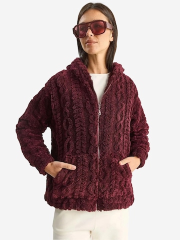 Cardigan Bianco Lucci en violet : devant