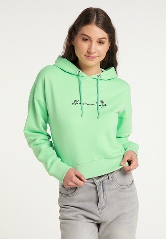 Sweat-shirt MYMO en vert : devant