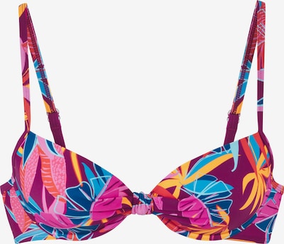 BUFFALO Bikinitoppi värissä sininen / keltainen / marjat / oranssi, Tuotenäkymä