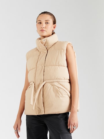 HUGO Weste 'Fesilia-1' in Beige: Vorderseite