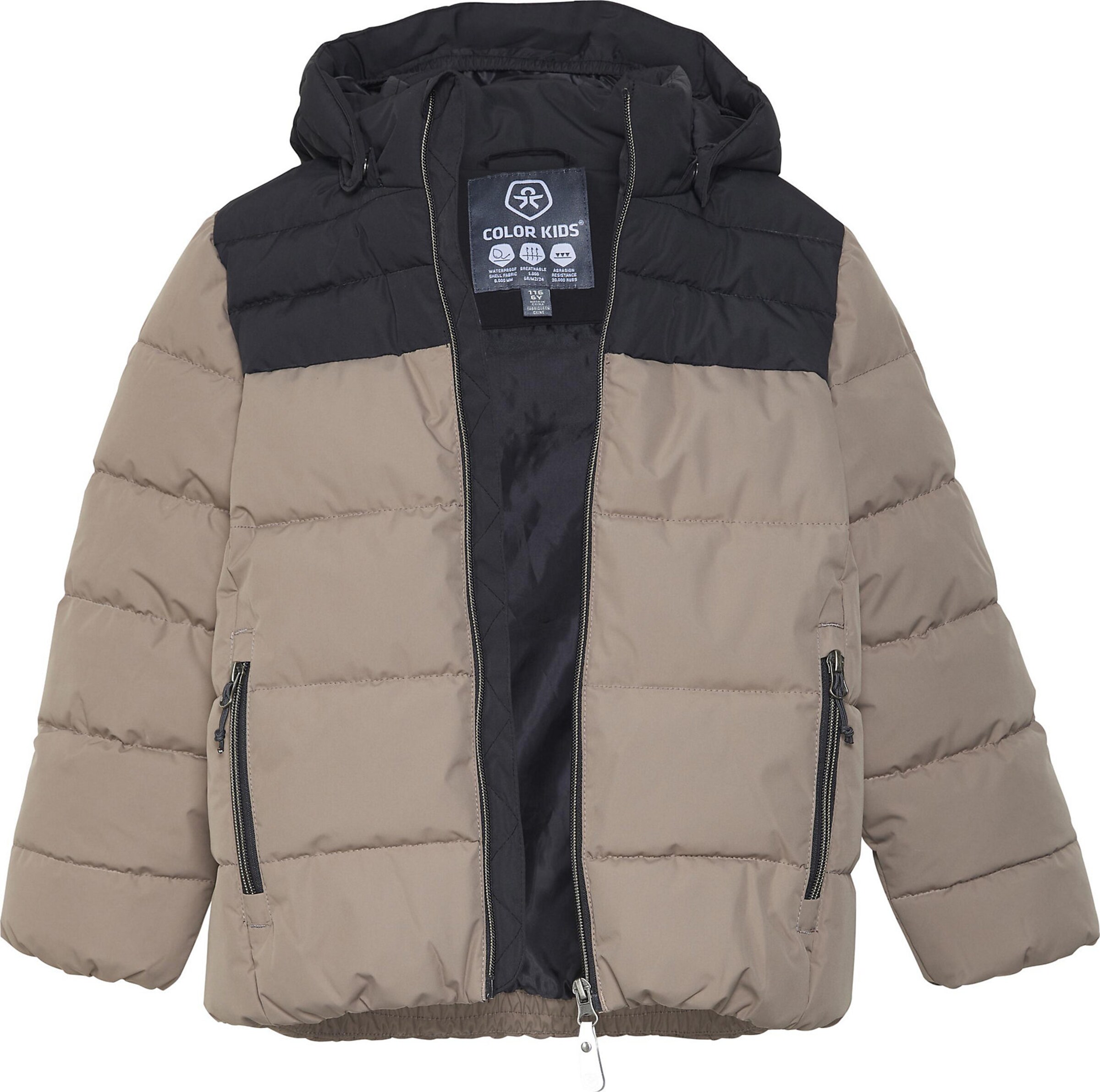 Giacca invernale di COLOR KIDS in marrone: frontale