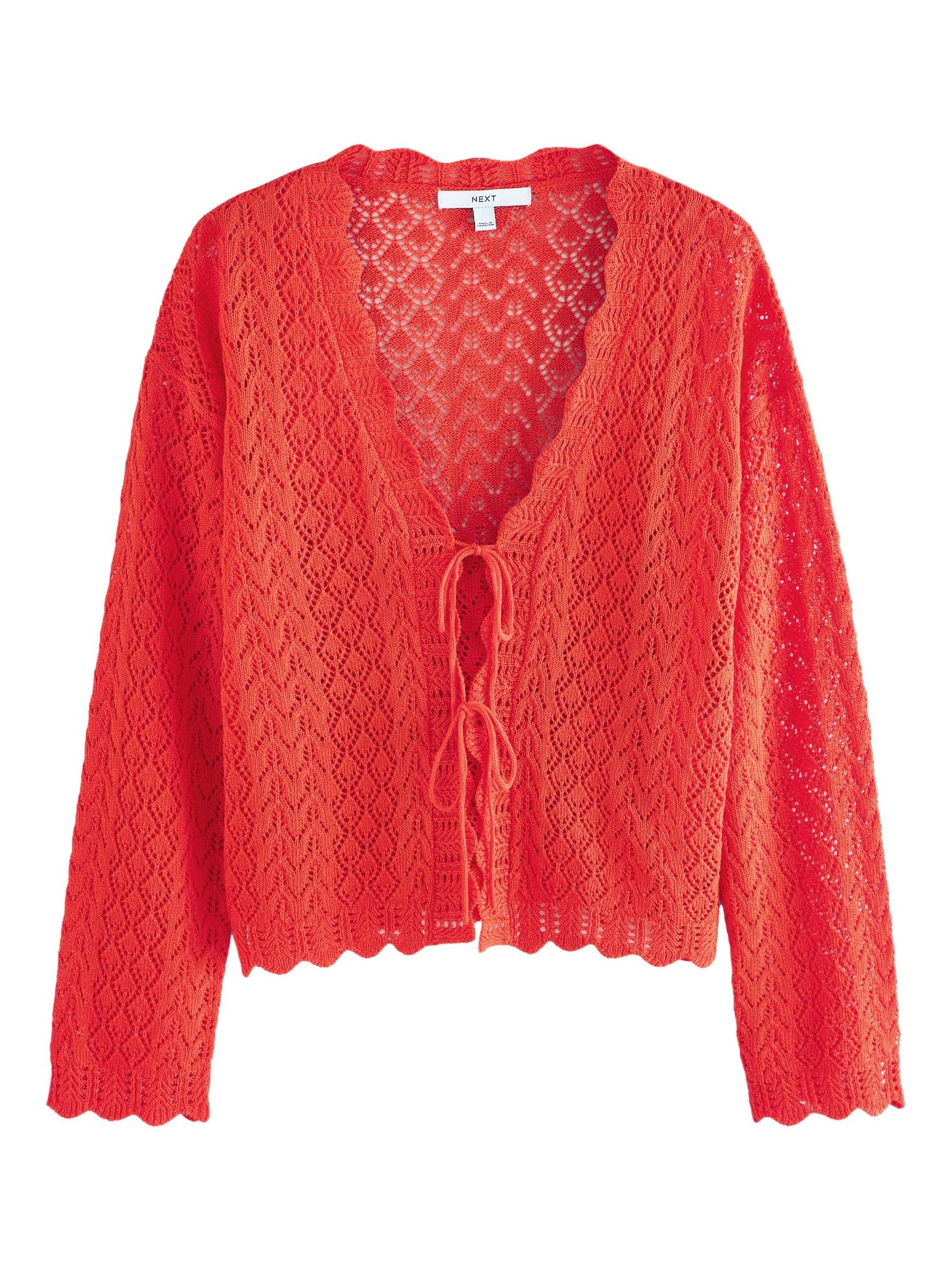 Next Knit Cardigan in Red: front