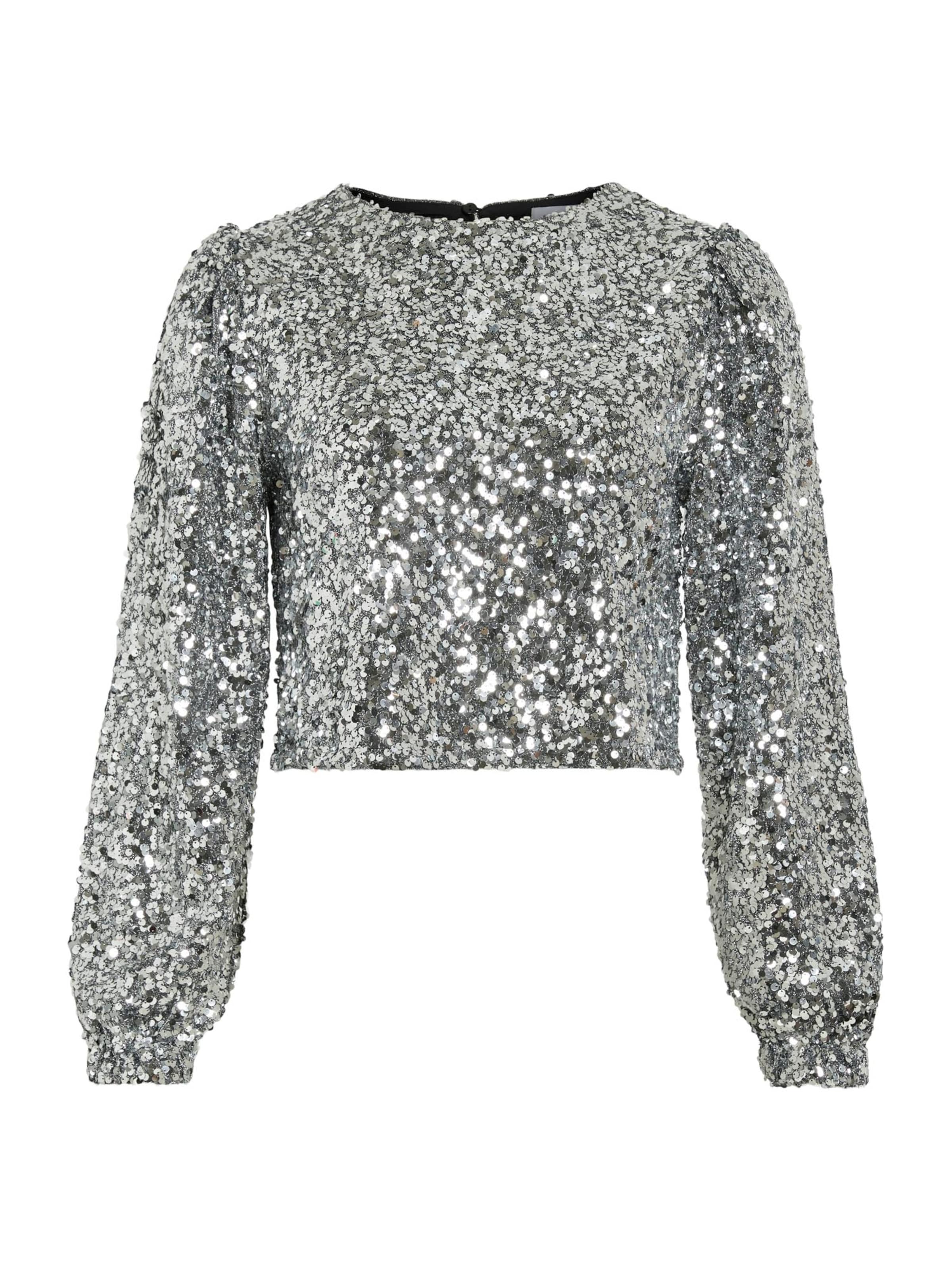 VILA Shirt 'VIIBIZA' in Grey: front