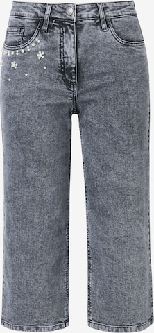 MIAMODA Wide leg Jeans in Grey: front