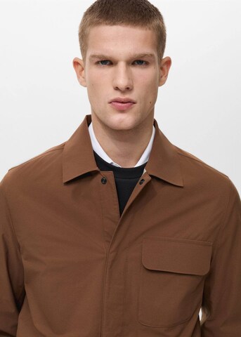 MANGO MAN Between-Season Jacket 'Due' in Brown