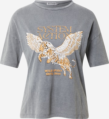 System Action Shirt 'Como' in Grey: front