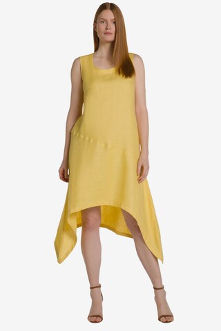 Ulla Popken Summer Dress in Yellow: front