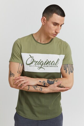 T-Shirt 'MALTE' BLEND en vert : devant