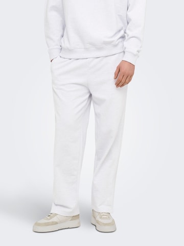 Loosefit Pantalon 'ONSLucas' Only & Sons en gris : devant