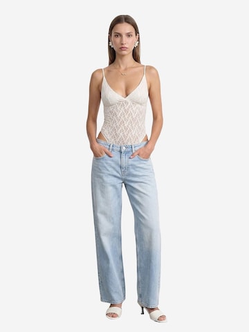 Dilvin Bodysuit 'Blusen' in White