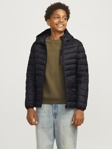 Jack & Jones Junior Between-season jacket in Black: front
