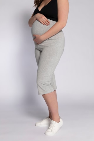 Ulla Popken Regular Hose  (GOTS) in Grau