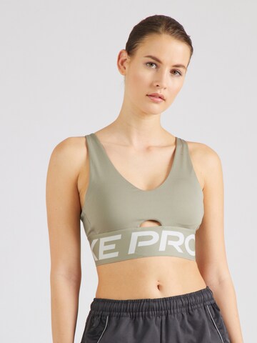 NIKE Bralette Sports bra 'INDY' in Green: front