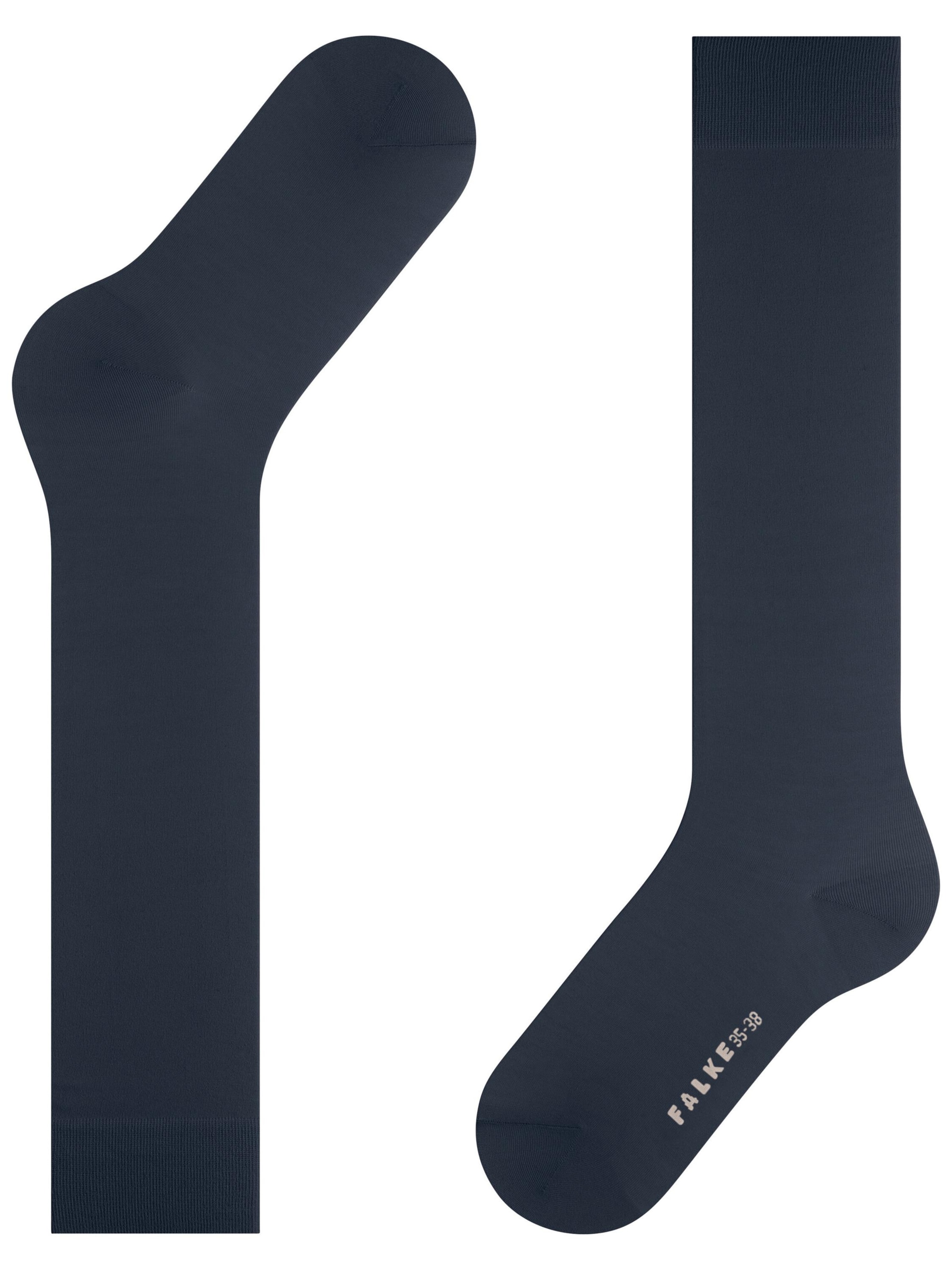 FALKE Knee High Socks 'Cotton Touch' in Blue