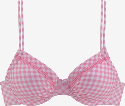 BUFFALO Bikini-Top in pink / weiß, Produktansicht