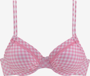 Invisible Hauts de bikini BUFFALO en rose : devant