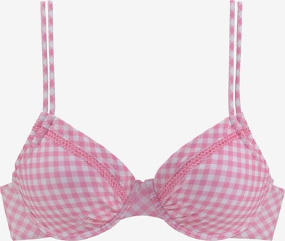 BUFFALO Bikini augšdaļa, krāsa - rozā / balts, Preces skats