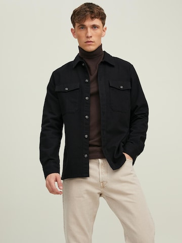 JACK & JONES - Comfort Fit Camisa 'Jay' em preto: frente