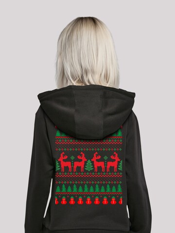 F4NT4STIC Sweatshirt 'Christmas Reindeers' in Black