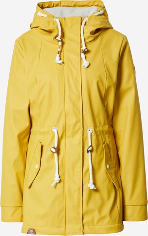 Parka mi-saison 'MONADIS RAINY' Ragwear en jaune : devant