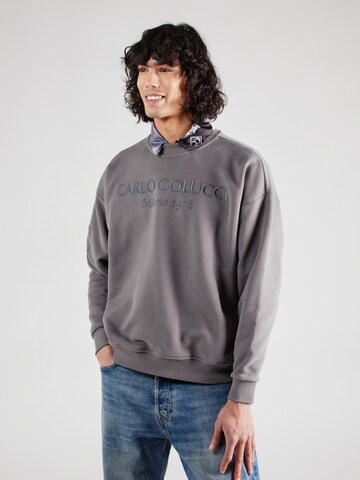 Carlo Colucci Sweatshirt in Grau: Vorderseite