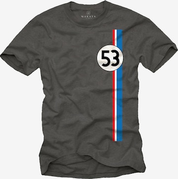 MAKAYA Shirt 'Herb-ie 53' in Grey: front