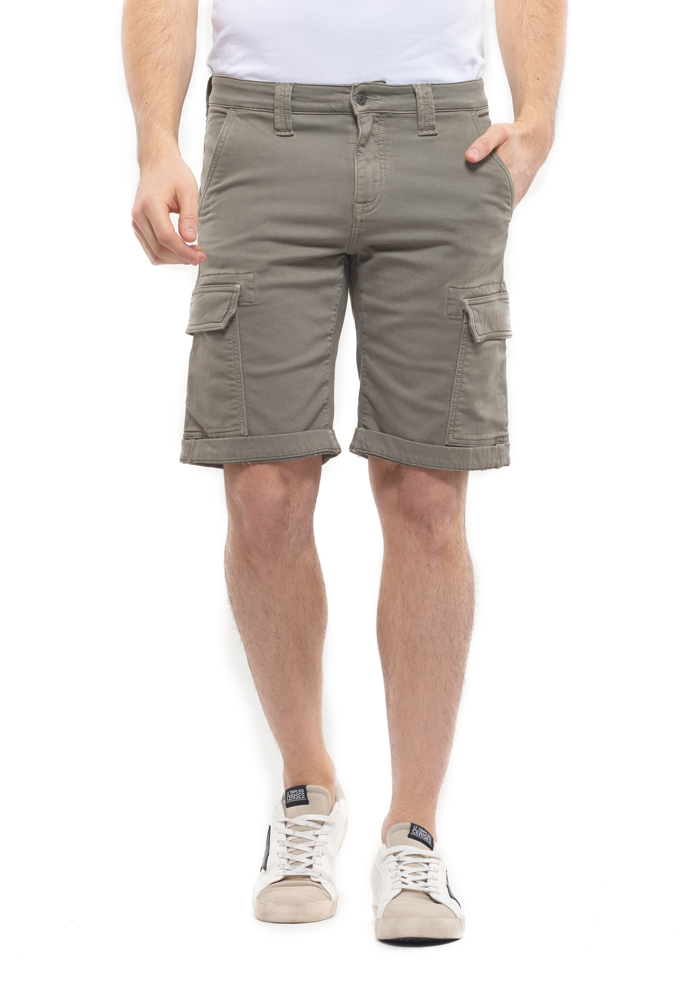 Le Temps Des Cerises Regular Pants 'DAMON' in Green: front